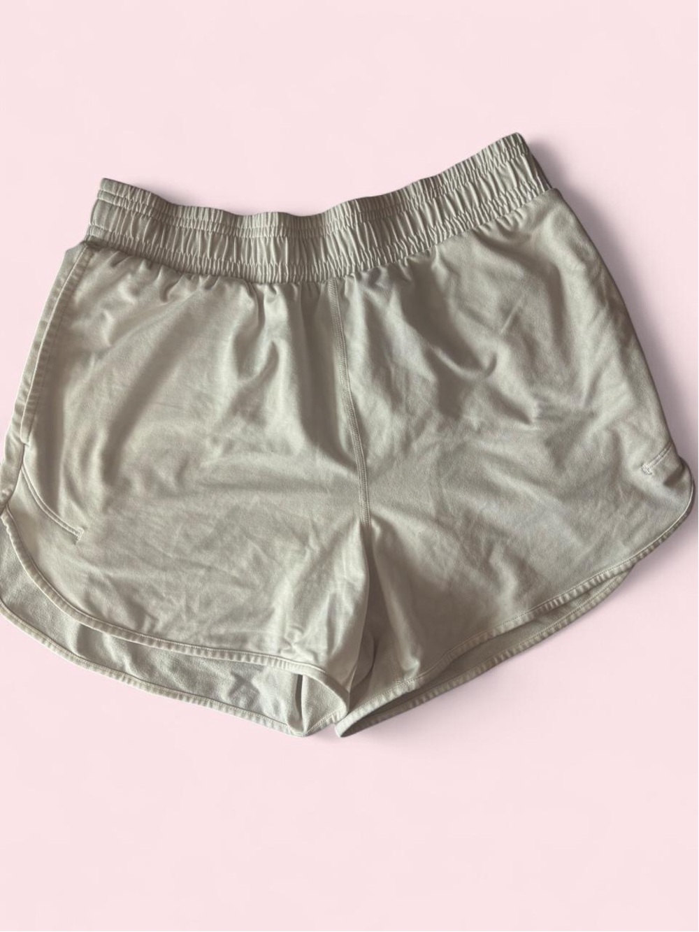 all in motion white Athletic Pull-On Shorts